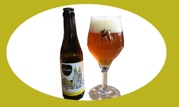 Larens Saison Flesje en Glas